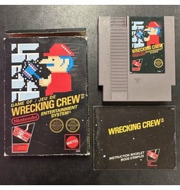 NES Wrecking Crew [5 Screw] (CiB, Damaged Box, Minor Damaged Manual, Damaged Cart Label, No Styrofoam Insert)