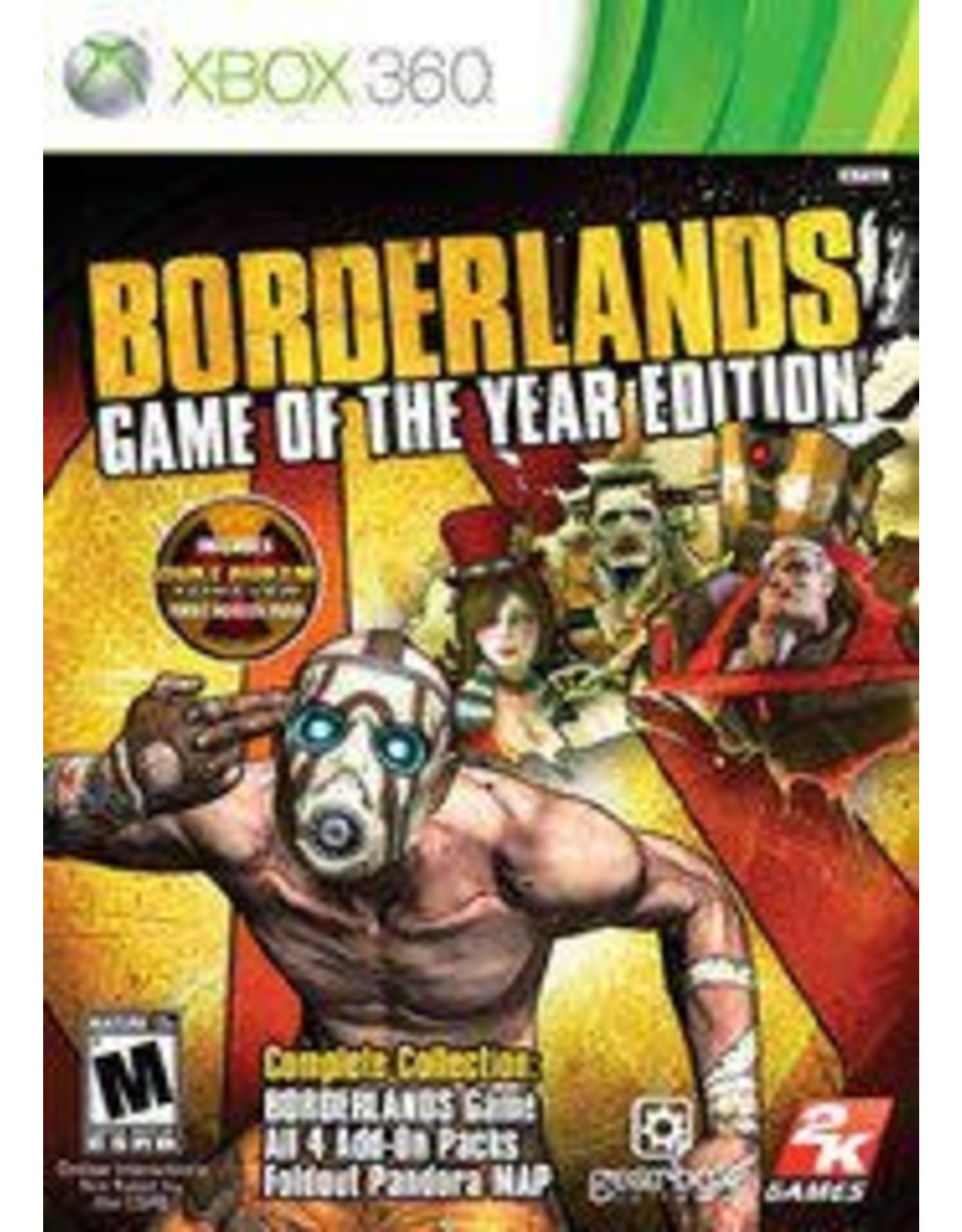Xbox 360 Borderlands Game of the Year Edition (CiB, No Map)