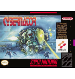 Super Nintendo Cybernator (CiB, Damaged Box, Heavily Damaged Manual)