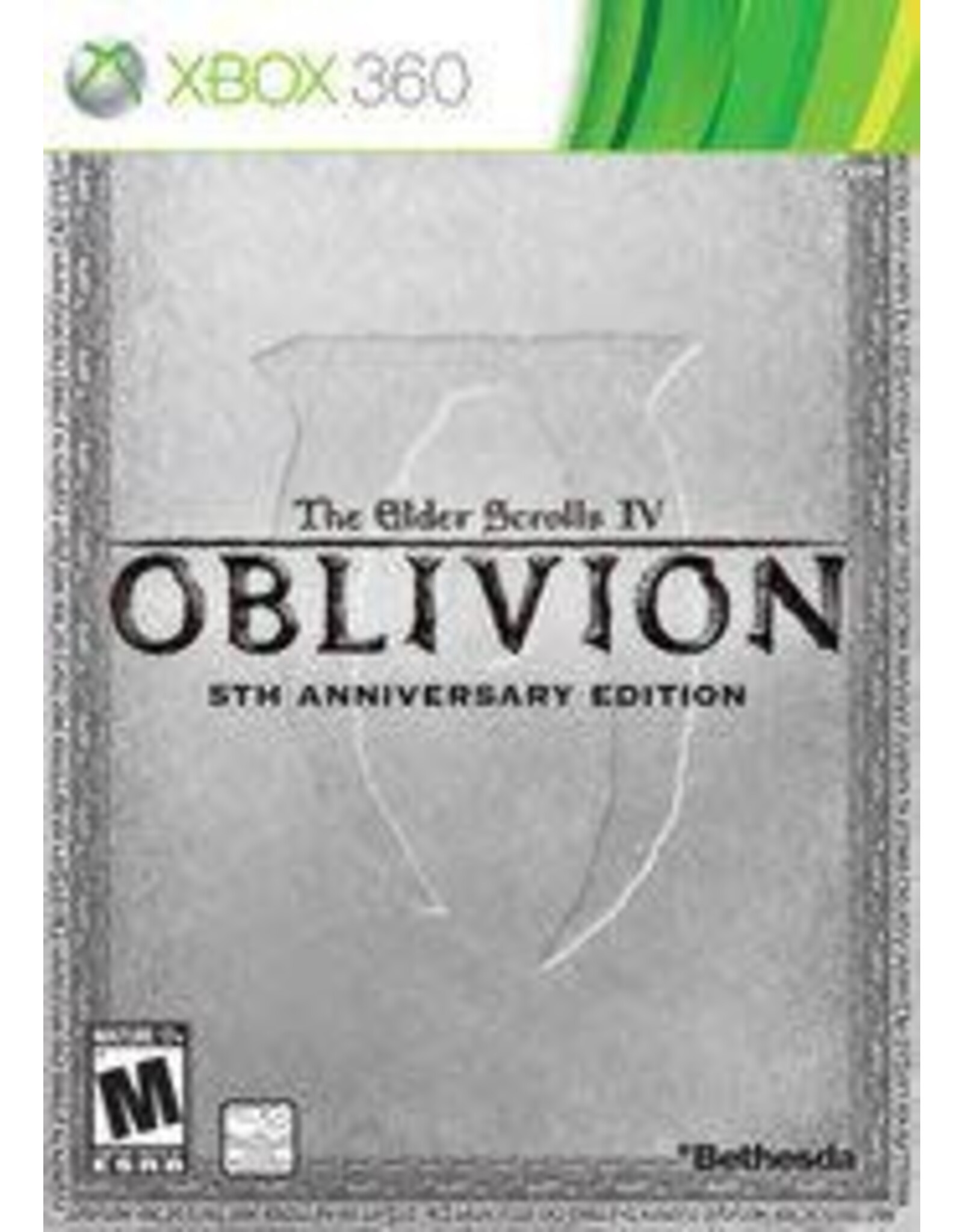 Xbox 360 Oblivion, Elder Scrolls IV: 5th Anniversary Edition (CiB, Missing Map)