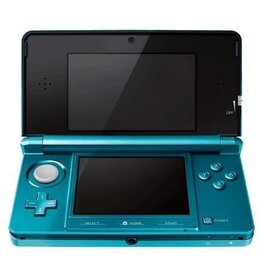 Nintendo 3DS Nintendo 3DS Aqua Blue Console (Used, Cosmetic Damage to Shell, Worn Screen(s))