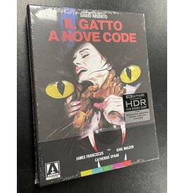 Horror Cult Cat O'Nine Tails Collector's Edition - Arrow Video (4K UHD, Brand New)