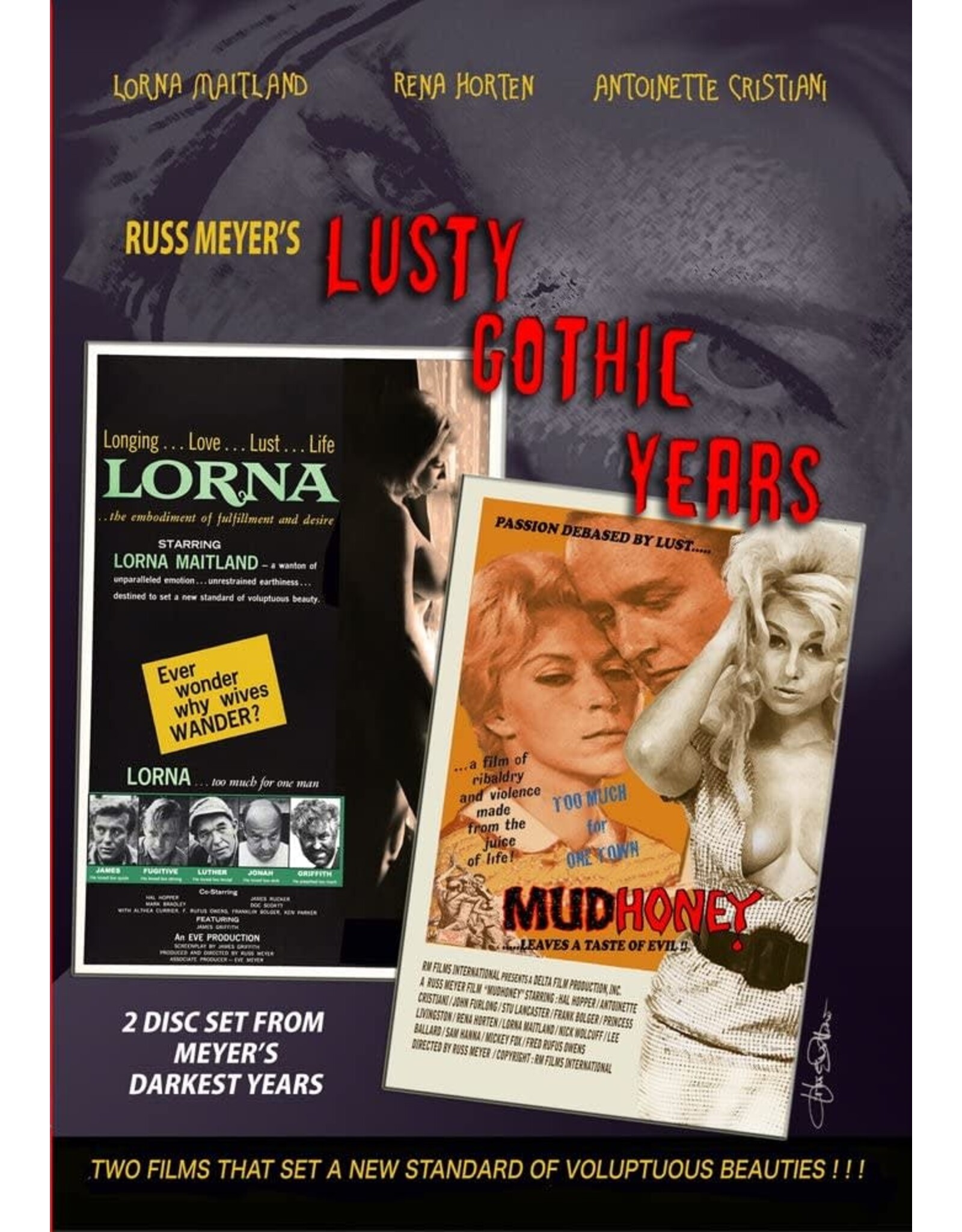 Cult & Cool Russ Meyer's Lusty Gothic Years 2-Disc Set (Brand New)
