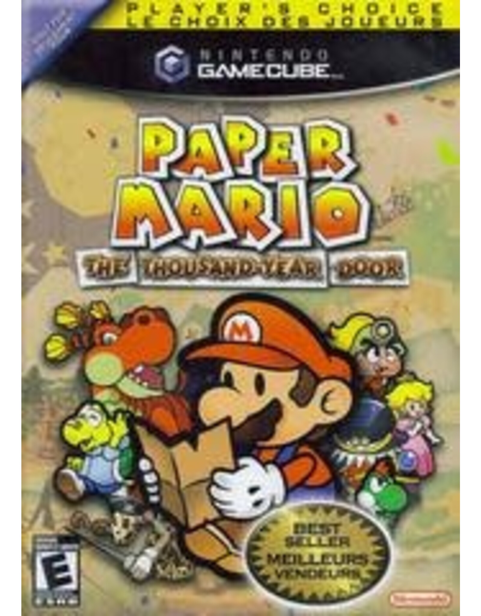Gamecube Paper Mario Thousand Year Door (Player's Choice, No Manual)