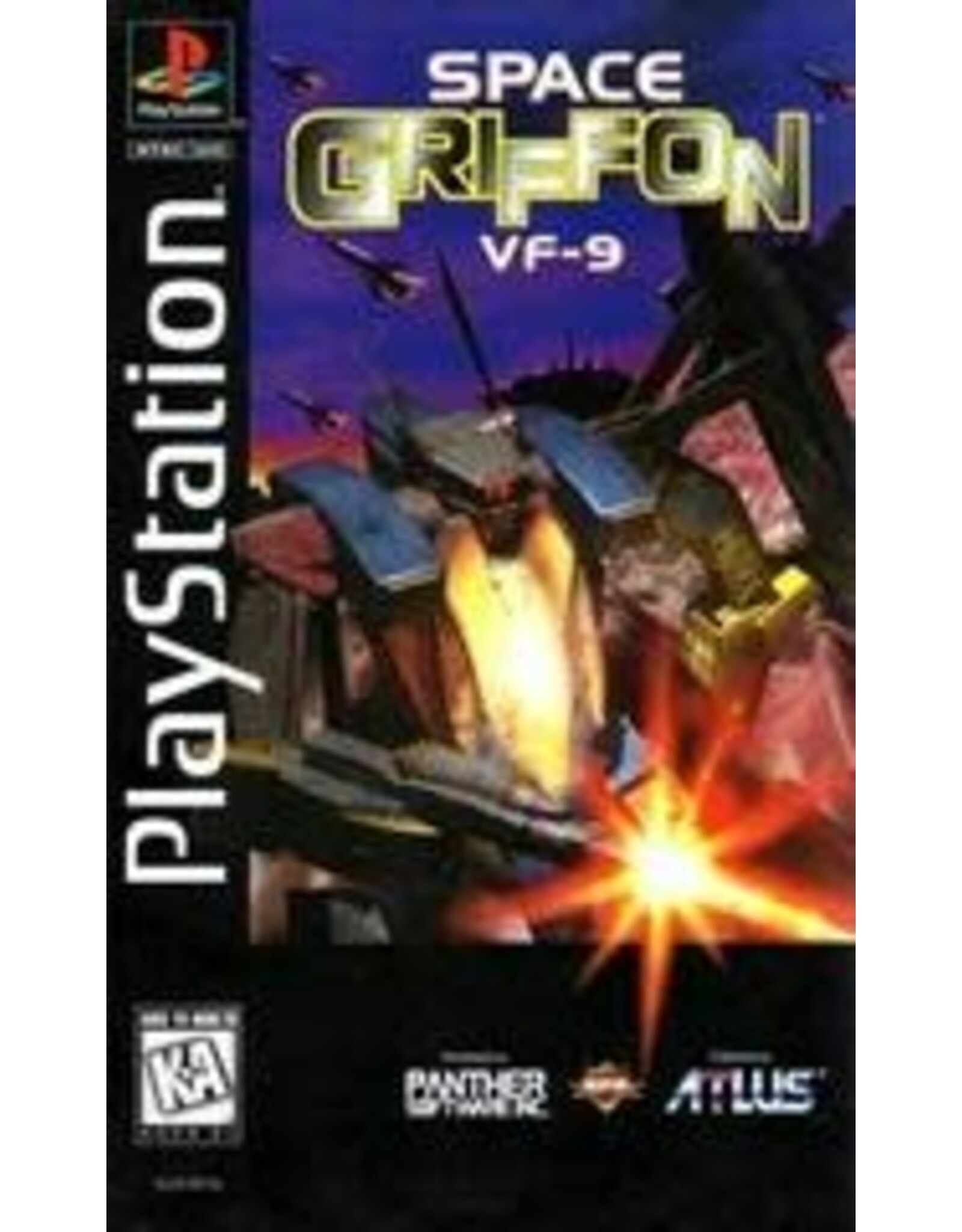 Playstation Space Griffon VF-9 (Long Box, CiB with Registration Card, Lightly Damaged Box)