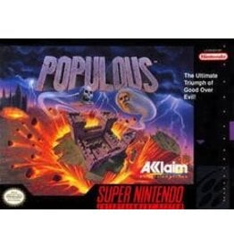 Super Nintendo Populous (Used, Cart Only, Cosmetic Damage)