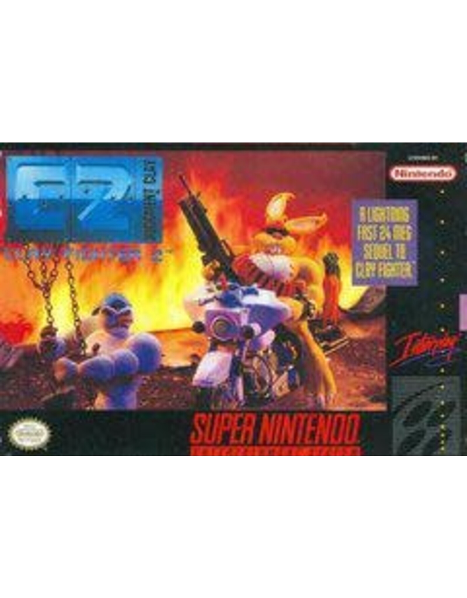 Super Nintendo C2: Judgment Clay (Cart Only, Damaged Front and Back Label)
