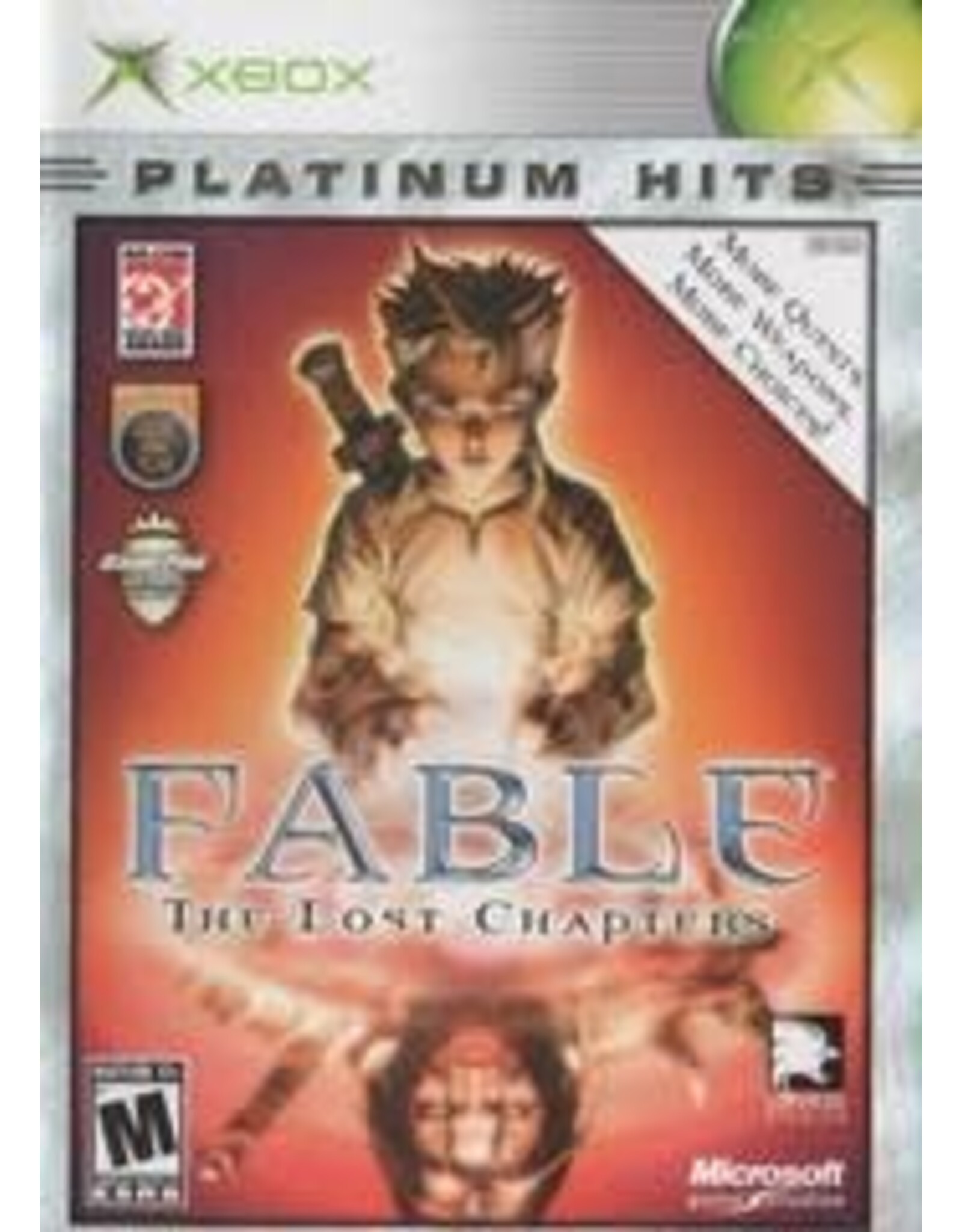 Xbox Fable the Lost Chapters (Platinum Hits, No Manual)
