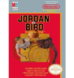NES Jordan vs Bird One on One (CiB, Heavily Damaged Box and Manual)
