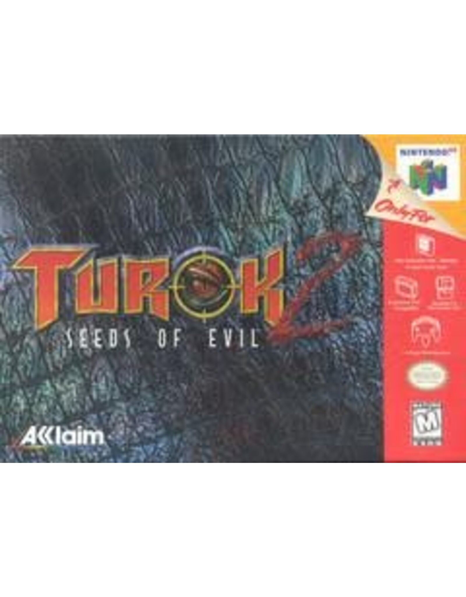 Nintendo 64 Turok 2 Seeds of Evil (Boxed, No Manual, Grey Cart)