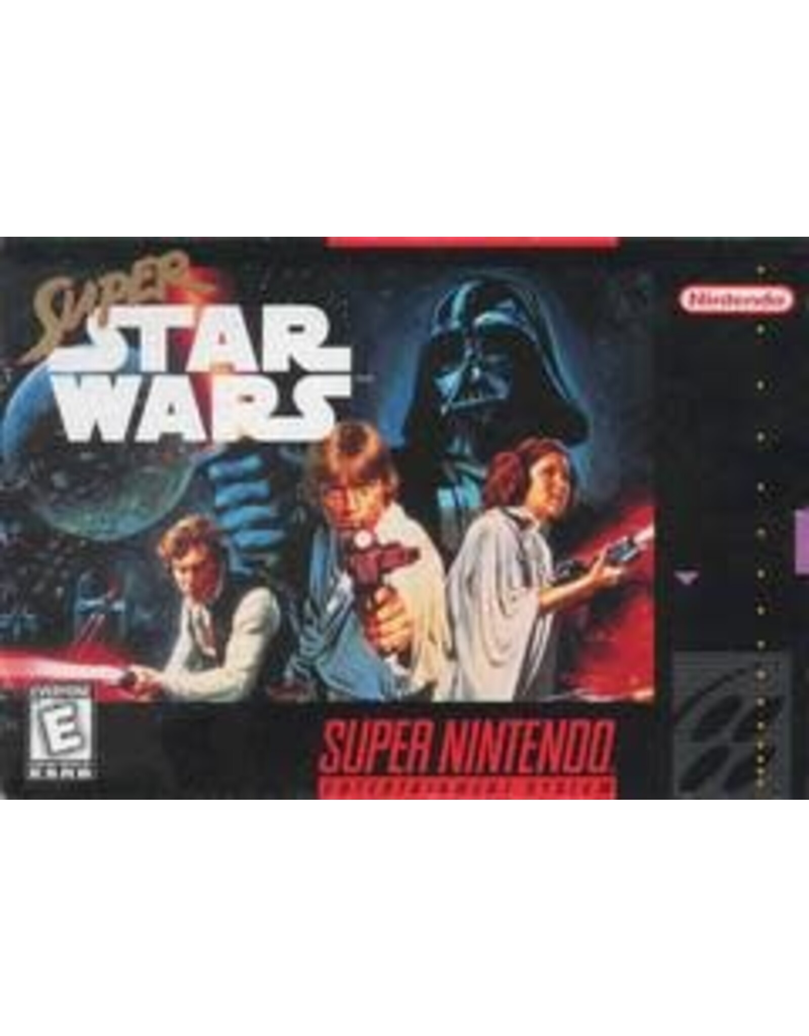 Super Nintendo Super Star Wars (CiB, Damaged Box , All Inserts!)