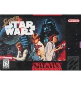Super Nintendo Super Star Wars (CiB, Damaged Box , All Inserts!)