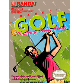 NES Bandai Golf Challenge Pebble Beach (CiB, Damaged Box, Missing Styrofoam Insert)