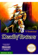 NES Deadly Towers (CiB; Damaged Box, Manual, and Cart; Missing Styrofoam Insert)