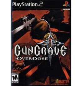 Playstation 2 Gungrave Overdose (CiB, Heavily Damaged Manual, Sticker on Disc)