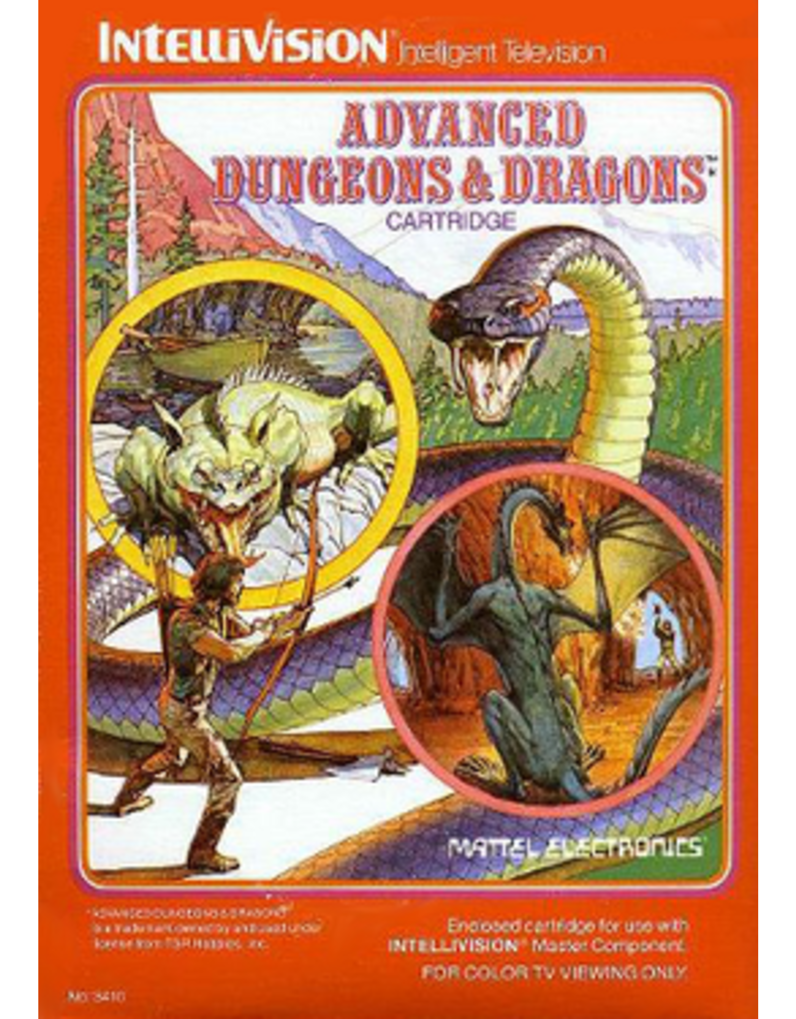 Intellivision Advanced Dungeons & Dragons (Damaged Box, No Manual)