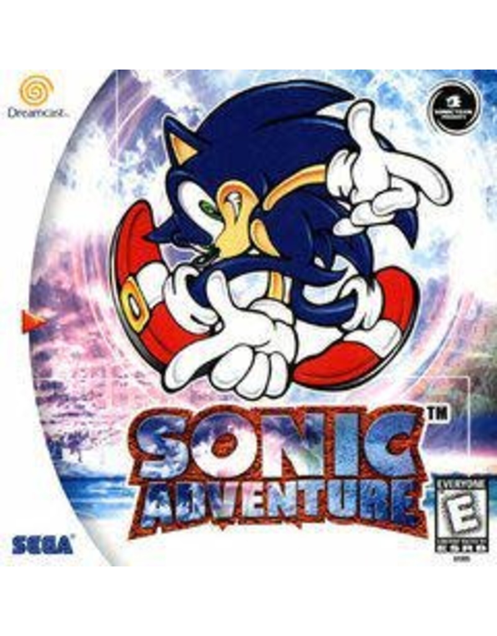 Sega Dreamcast Sonic Adventure (CiB, Water Damaged Manual)