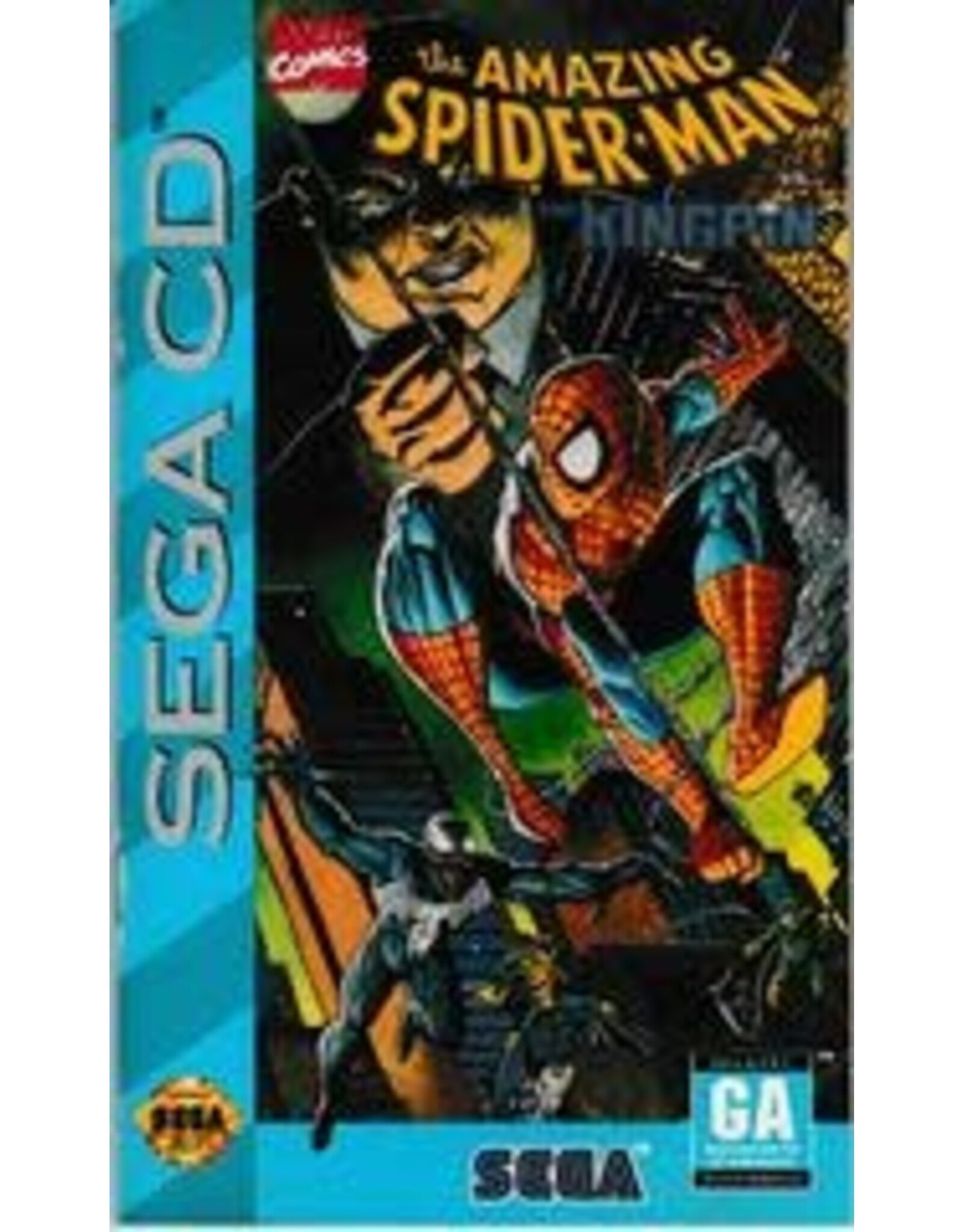 Sega CD Amazing Spider-Man vs The Kingpin (CiB, No Back Insert, Damaged Case)
