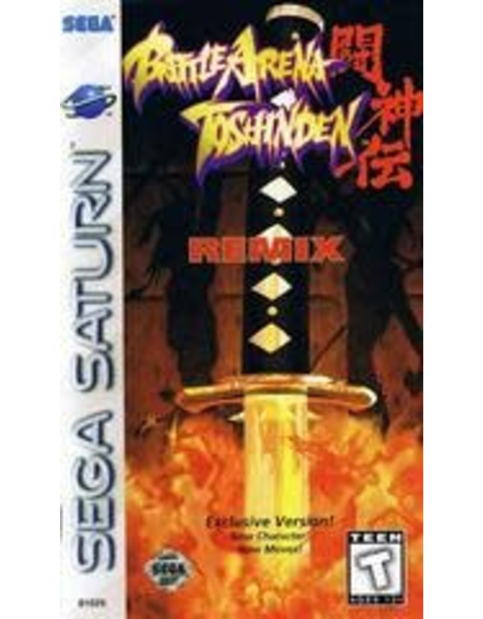 Sega Saturn Battle Arena Toshinden Remix (CiB, Damaged Manual and Case)