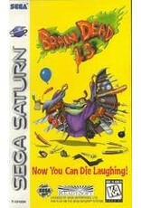 Sega Saturn Brain Dead 13 (CiB, No Back Insert, Damaged Manual, Sticker on Disc)