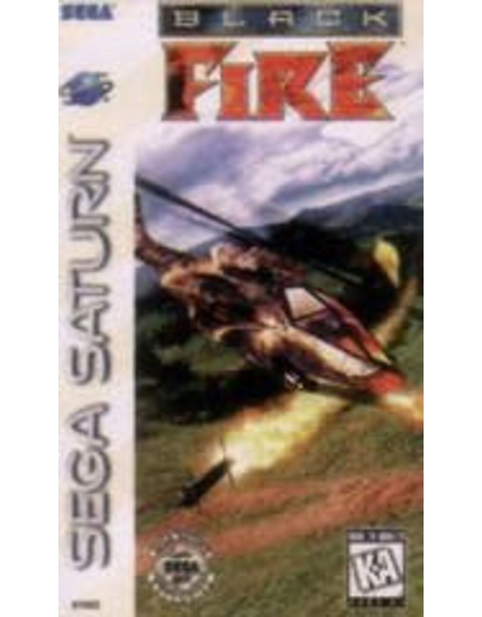 Sega Saturn Black Fire (CiB, Damaged Case)