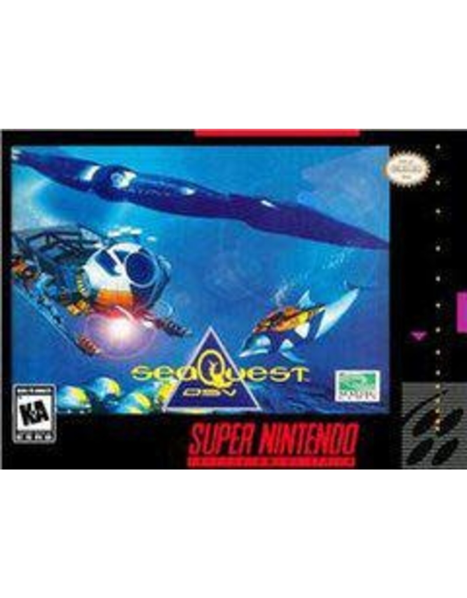 Super Nintendo Sea Quest DSV (Cart Only, Damaged Cartridge)