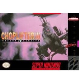 Super Nintendo Choplifter III (Cart Only, Damaged Cartridge)