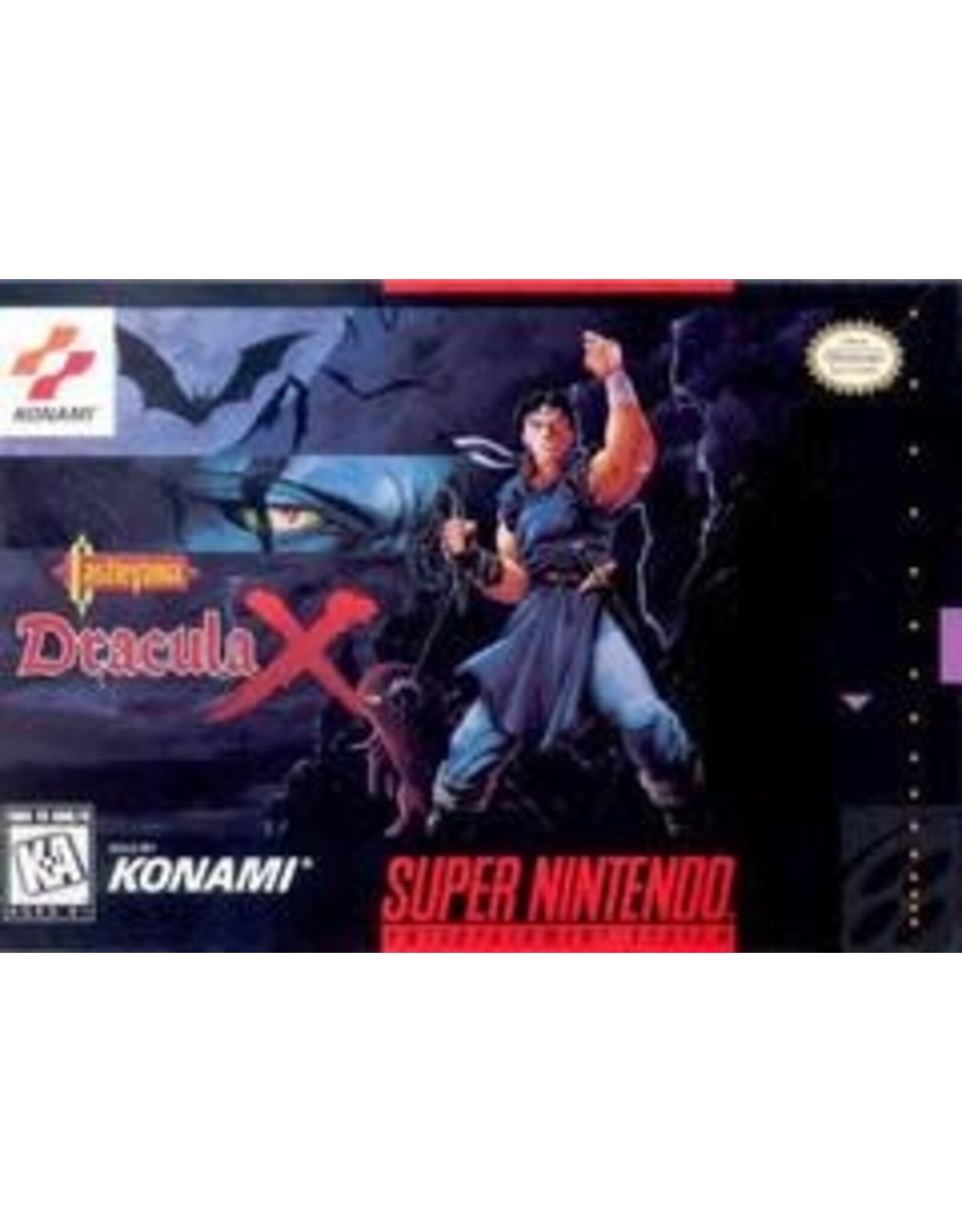 Super Nintendo Castlevania Dracula X (Cart Only, Damaged Label)