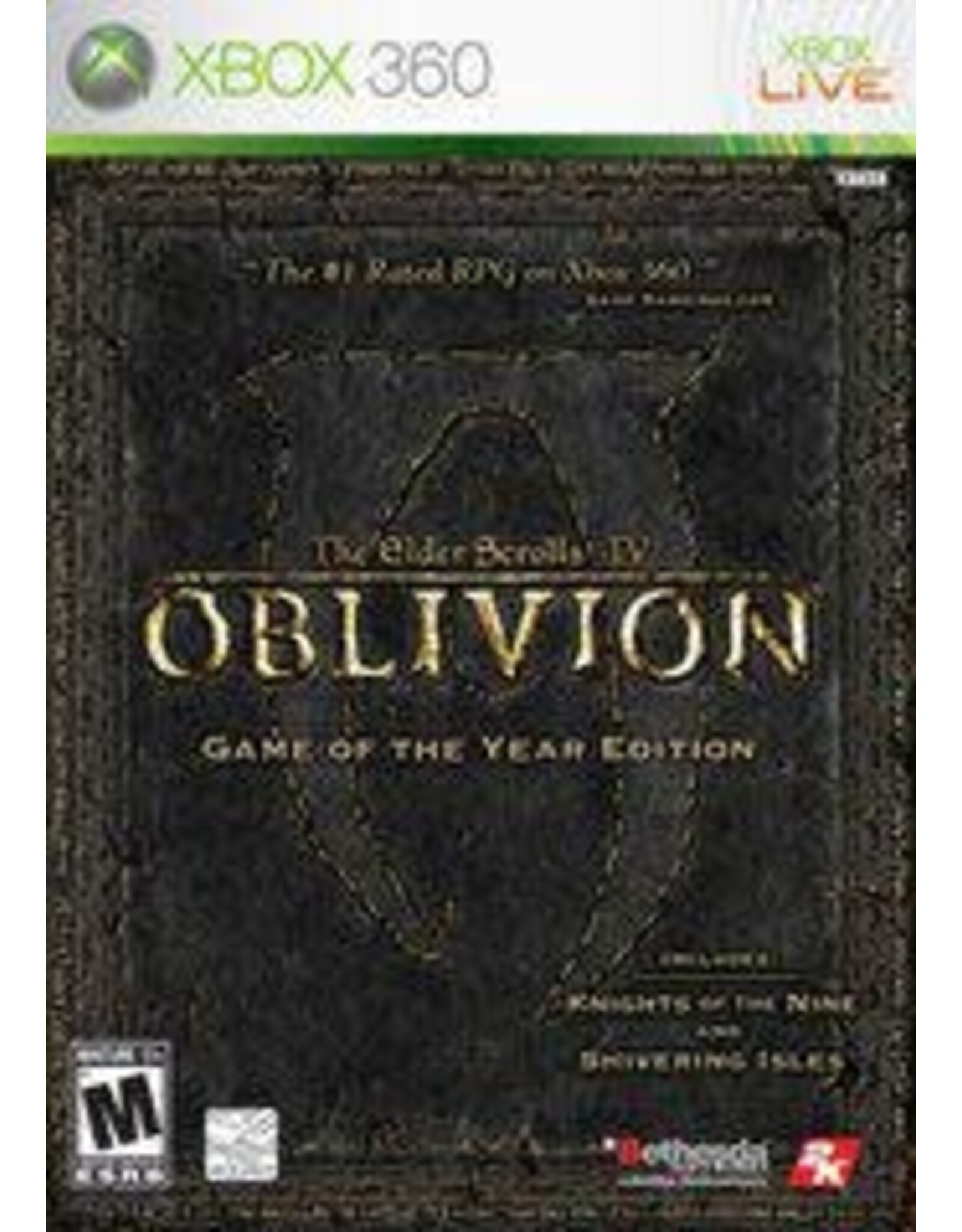 Xbox 360 Oblivion Game of the Year, Elder Scrolls IV (Used)
