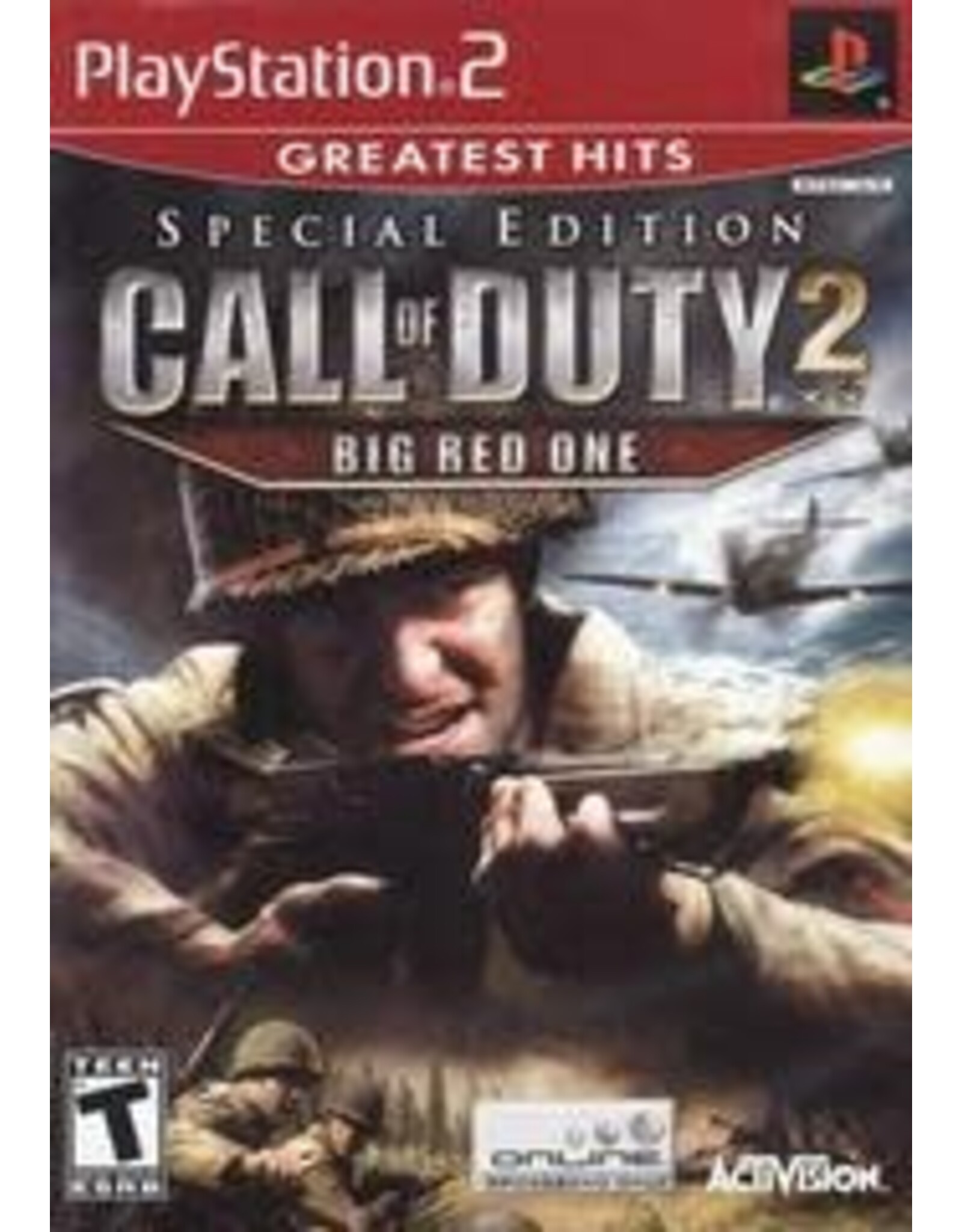 Playstation 2 Call of Duty 2 Big Red One Special Edition (Greatest Hits, No Manual)