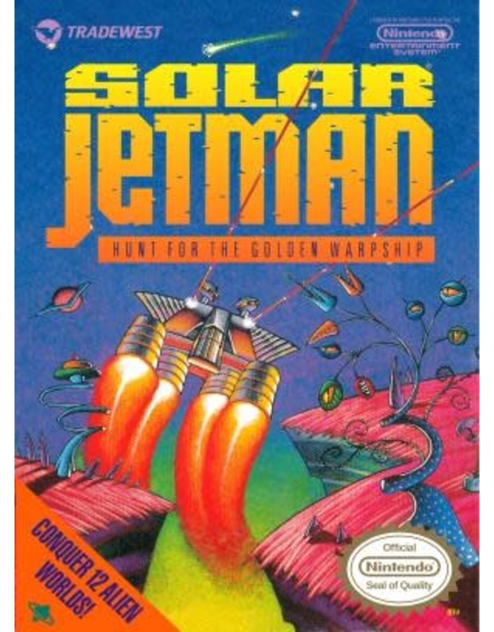 NES Solar Jetman (Cart Only, Damaged Cart)