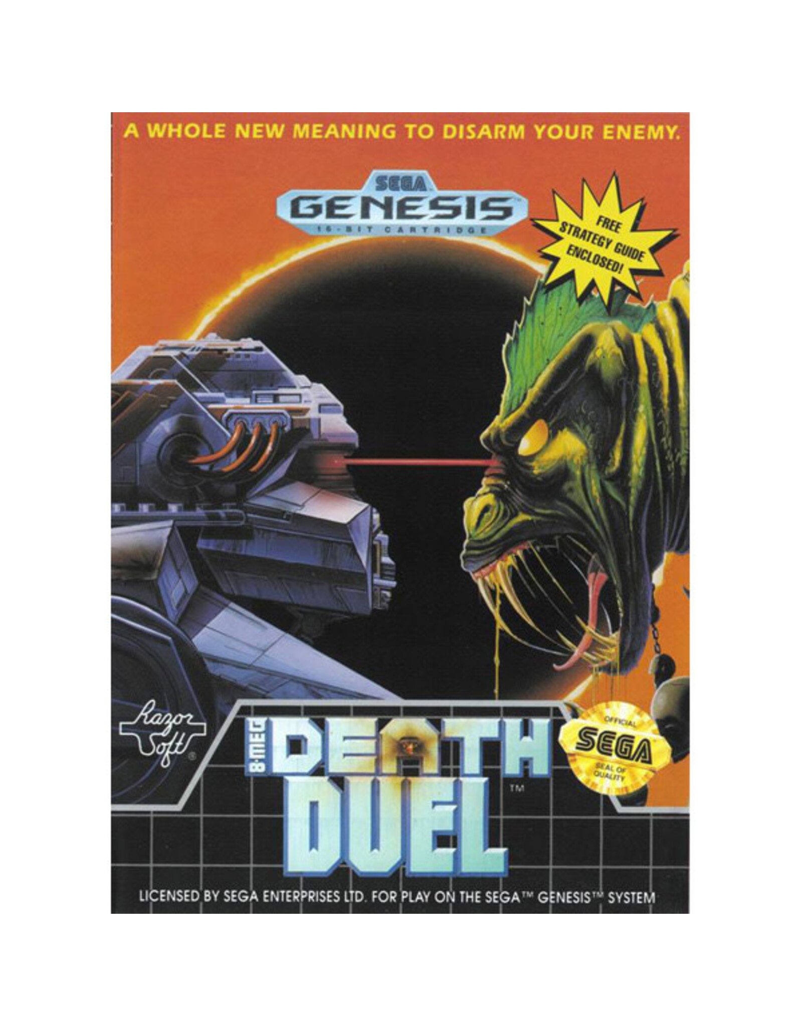 Sega Genesis Death Duel (Used, Cosmetic Damage)