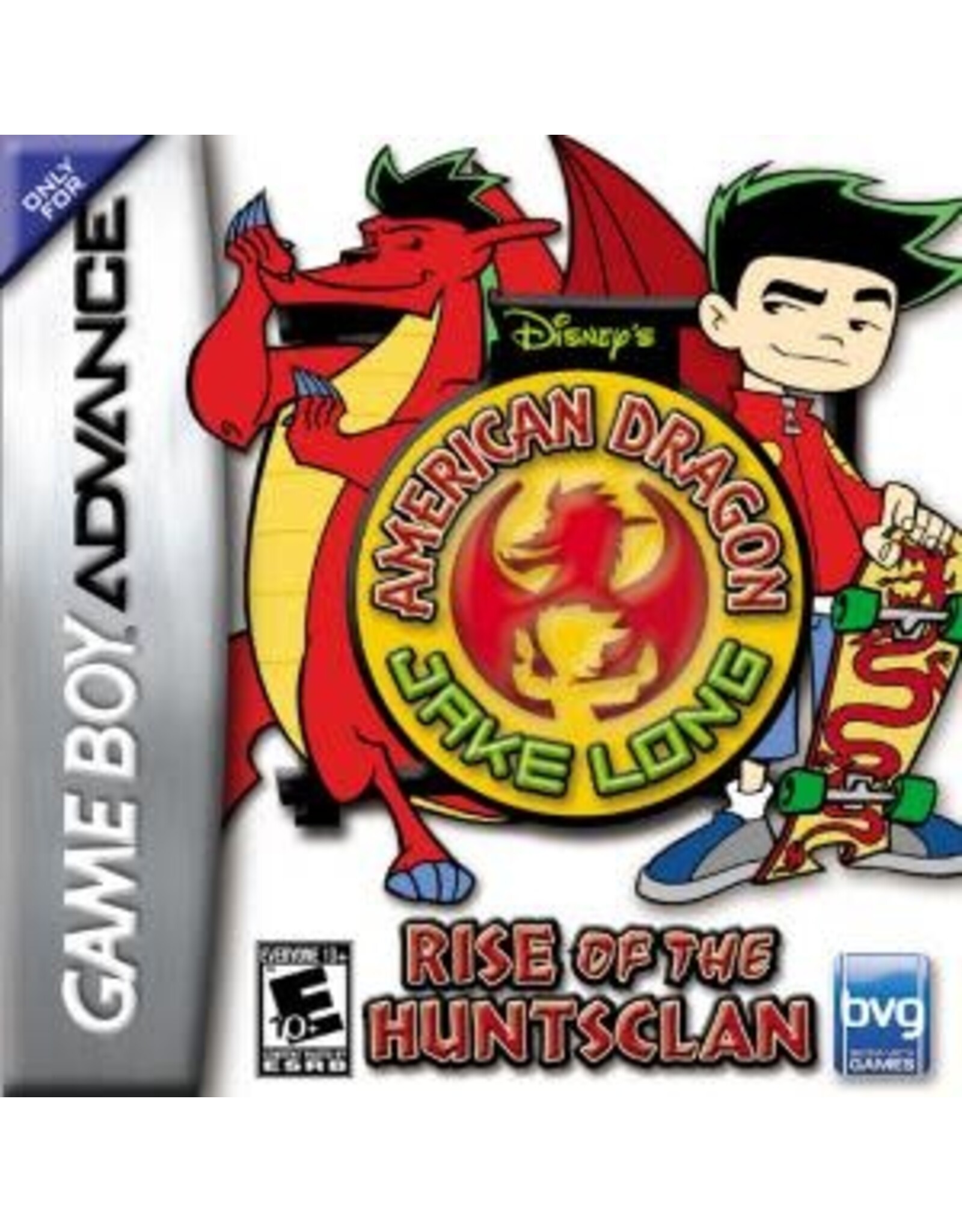 Game Boy Advance American Dragon Jake Long Rise of the Huntsclan (Cart Only, Damaged Label)