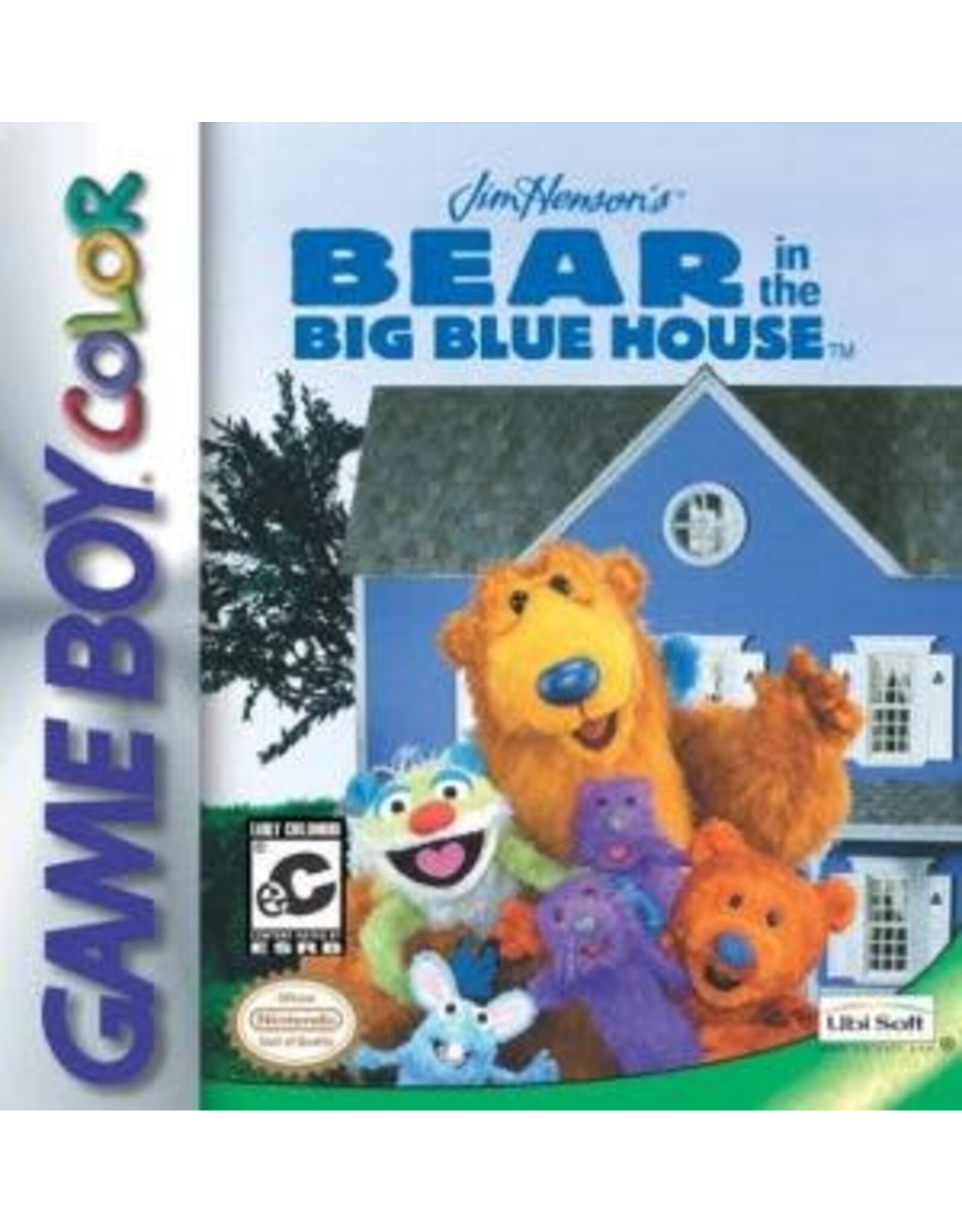 Game Boy Color Jim Henson's Bear in the Big Blue House (Cart Only, Damaged Label)
