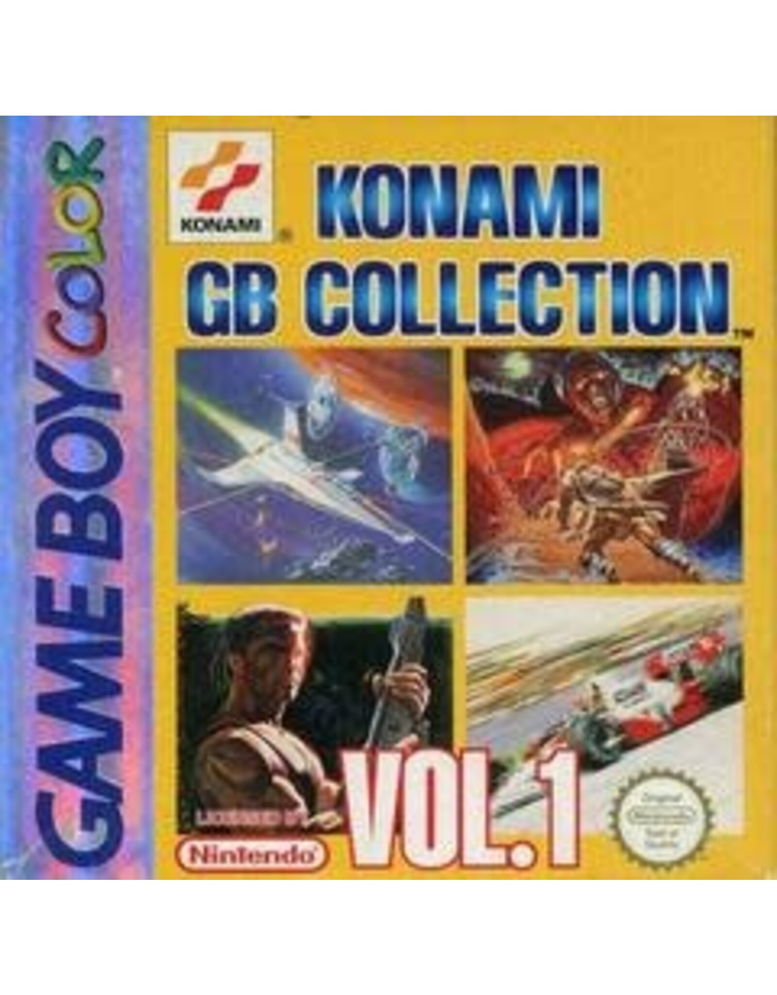 Game Boy Color Konami GB Collection Vol. 1 (Cart Only, PAL Import, Lightly Damaged Label)