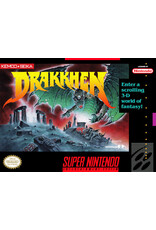 Super Nintendo Drakkhen (Cart Only, Damaged Label and Cart)