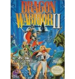 NES Dragon Warrior II (Boxed with Manual, No Maps, Damaged Box and Manual)