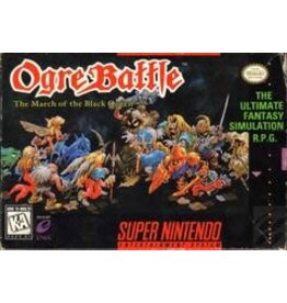 Super Nintendo Ogre Battle The March of the Black Queen (Cart Only, Lightly Damaged Label)