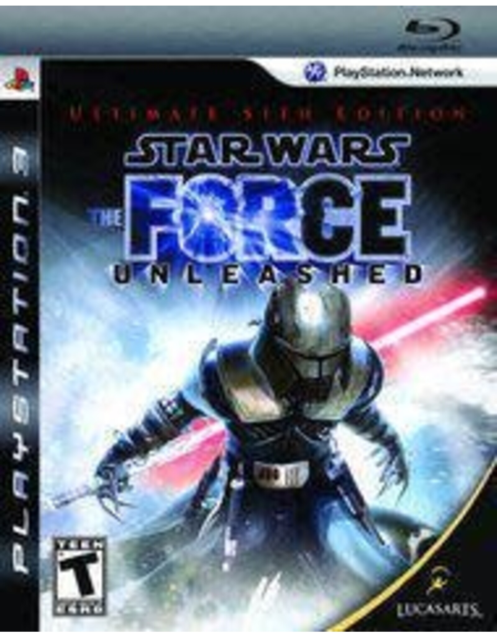 Playstation 3 Star Wars The Force Unleashed: Ultimate Sith Edition Steel Book (CiB, with Art Card, Damaged Cover)