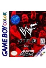 Game Boy Color WWF Attitude (CiB, Damaged Box, Severely Damaged Manual)