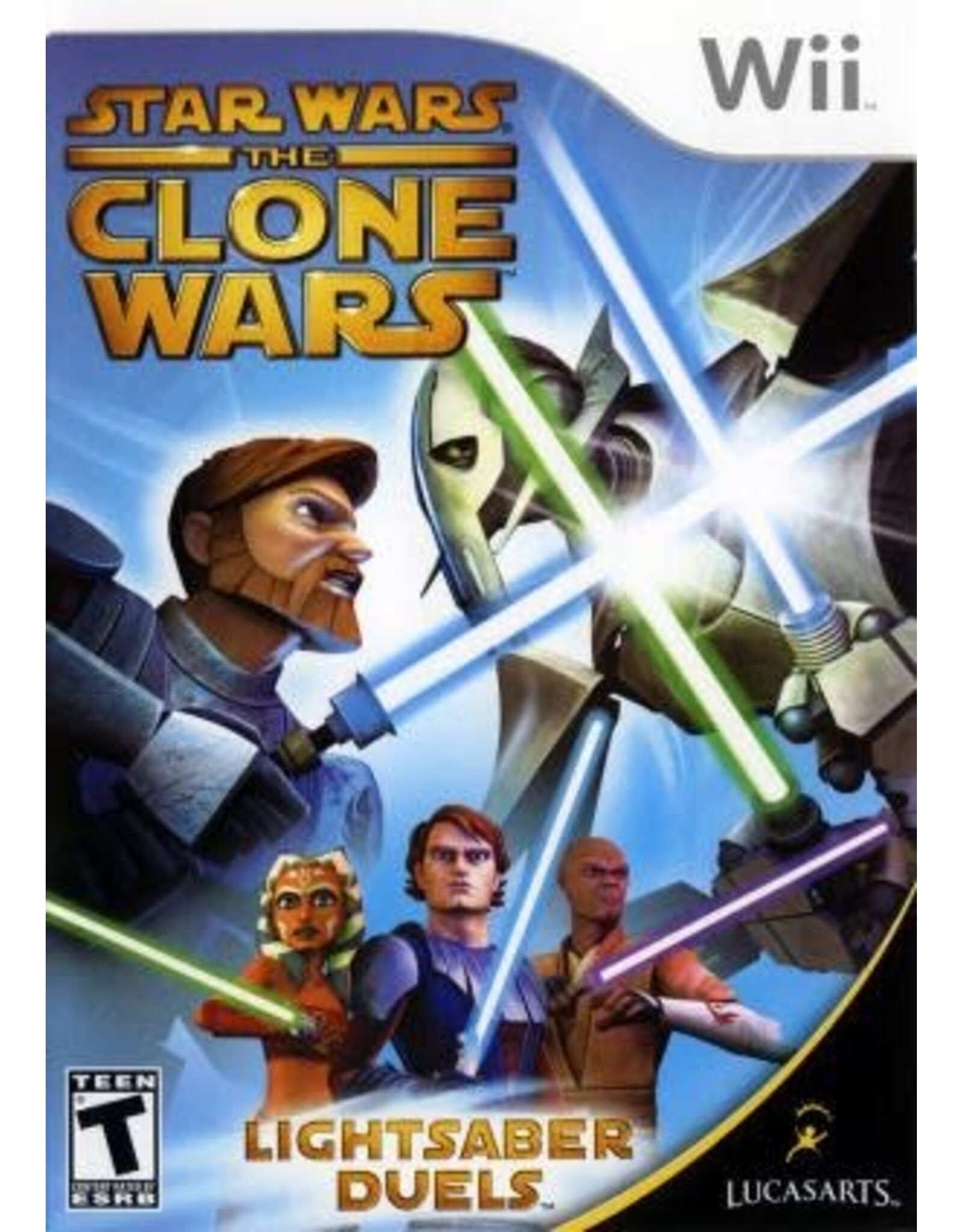 Wii Star Wars Clone Wars Lightsaber Duels (No Manual)