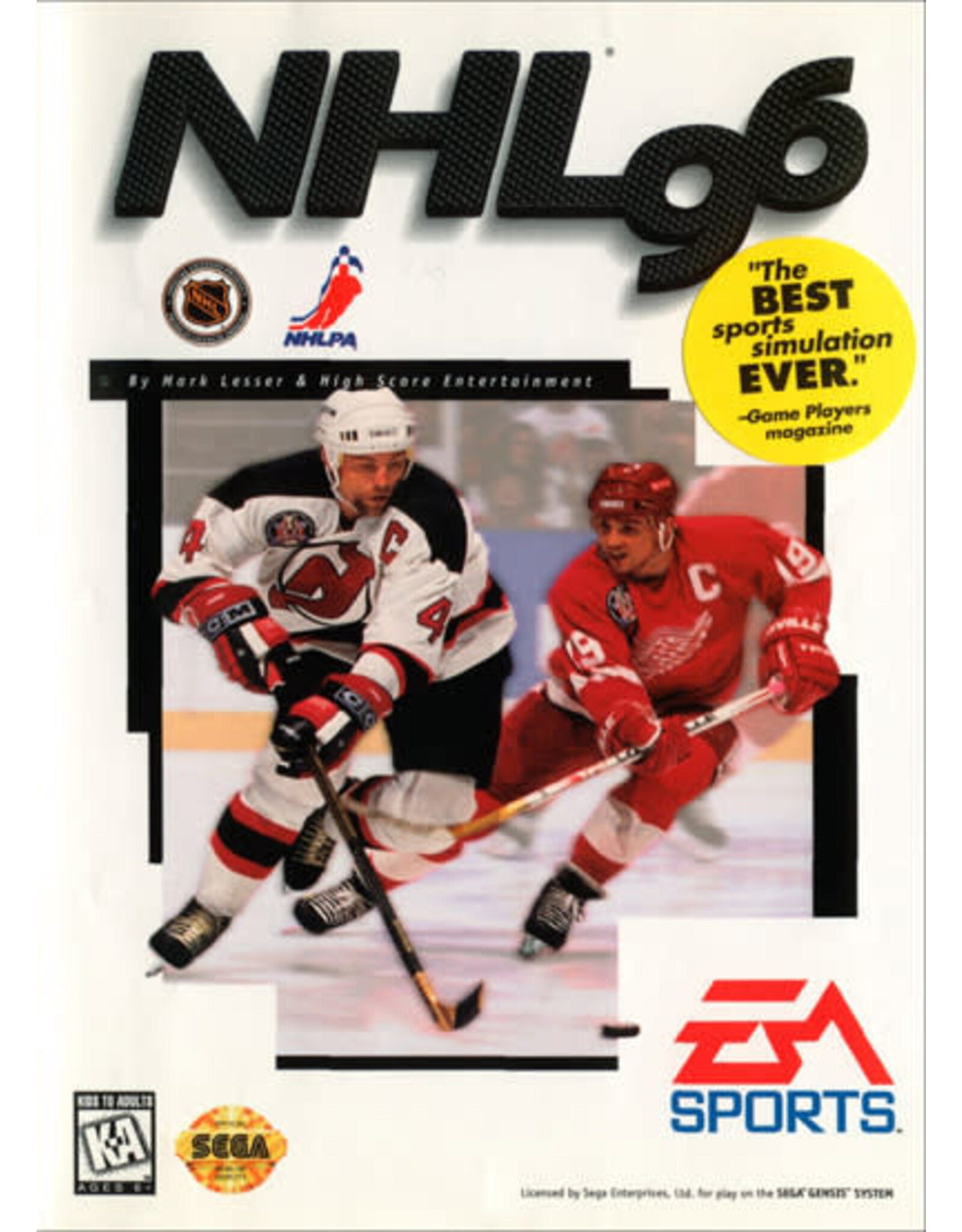 Sega Genesis NHL 96 (Boxed, No Manual, Damaged Sleeve)