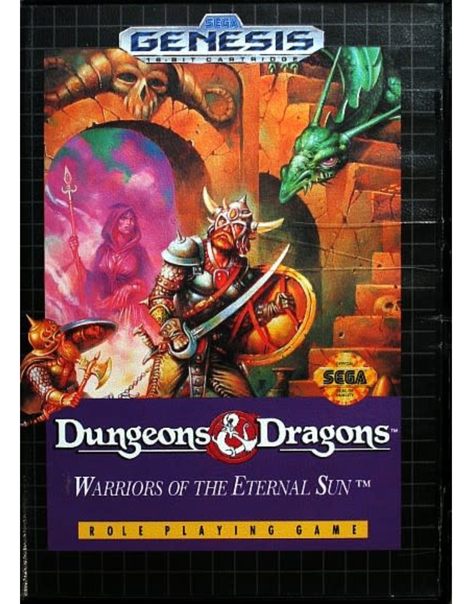 Sega Genesis Dungeons & Dragons: Warriors of the Eternal Sun (CiB)