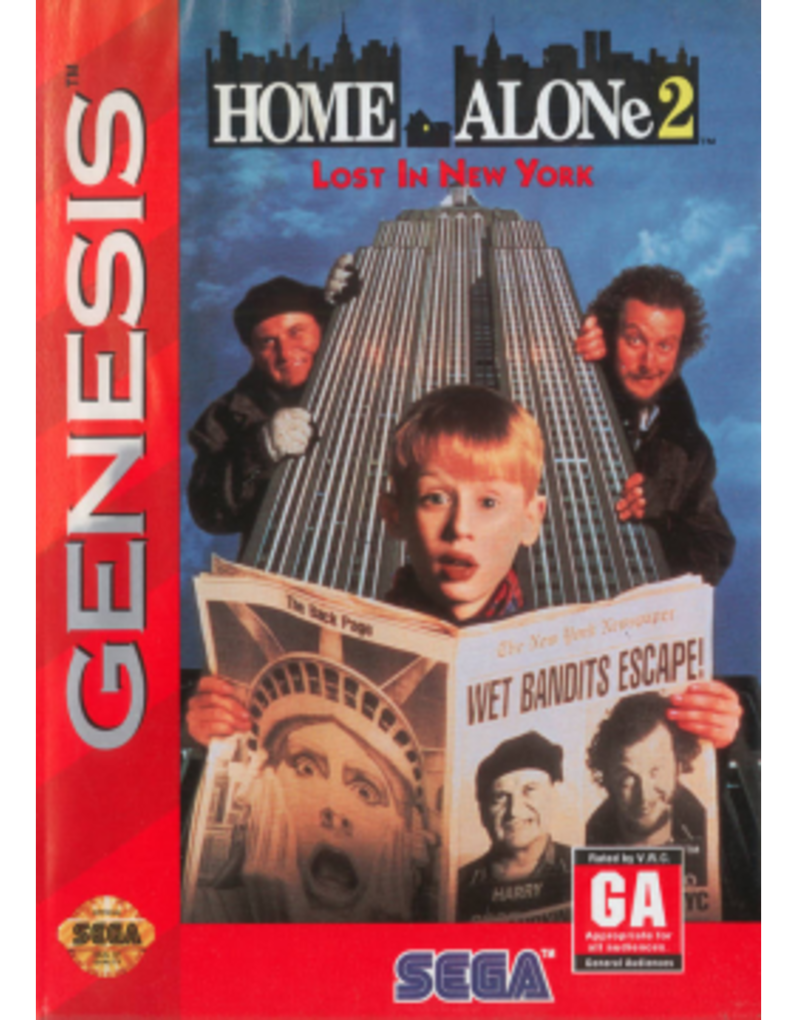 Sega Genesis Home Alone 2 Lost In New York (Boxed, No Manual)