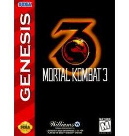 Sega Genesis Mortal Kombat 3 (Cart Only, Damaged Label)