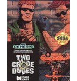 Sega Genesis Two Crude Dudes (Cart Only, Lightly Damaged Label)