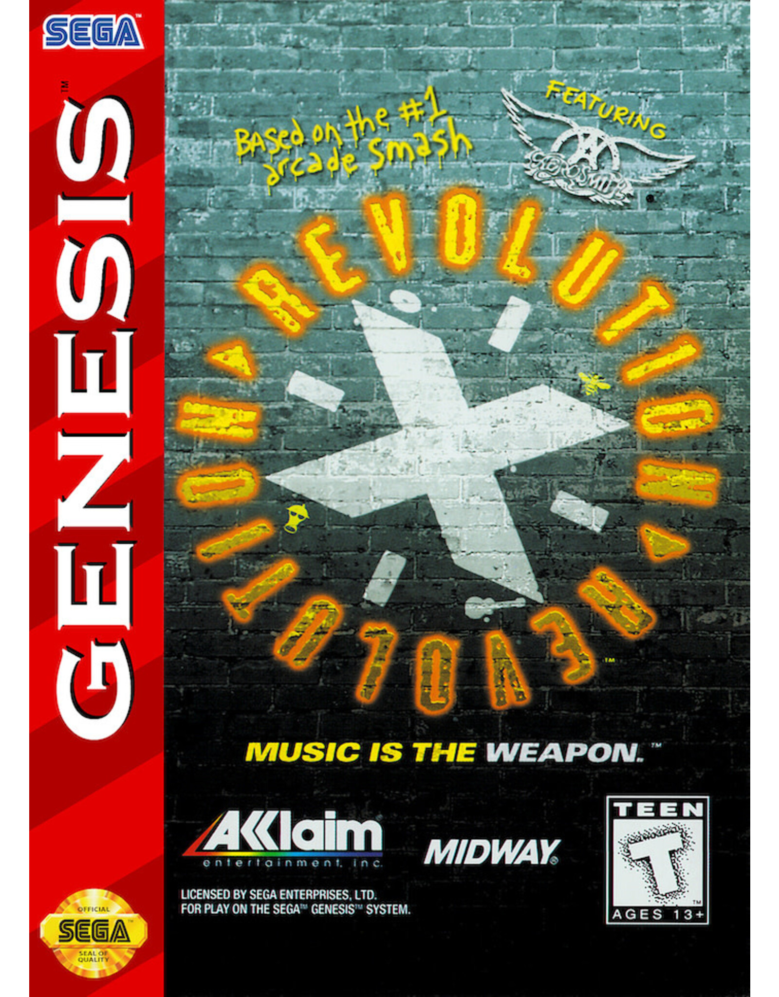 Sega Genesis Revolution X (Cart Only, Damaged Label)