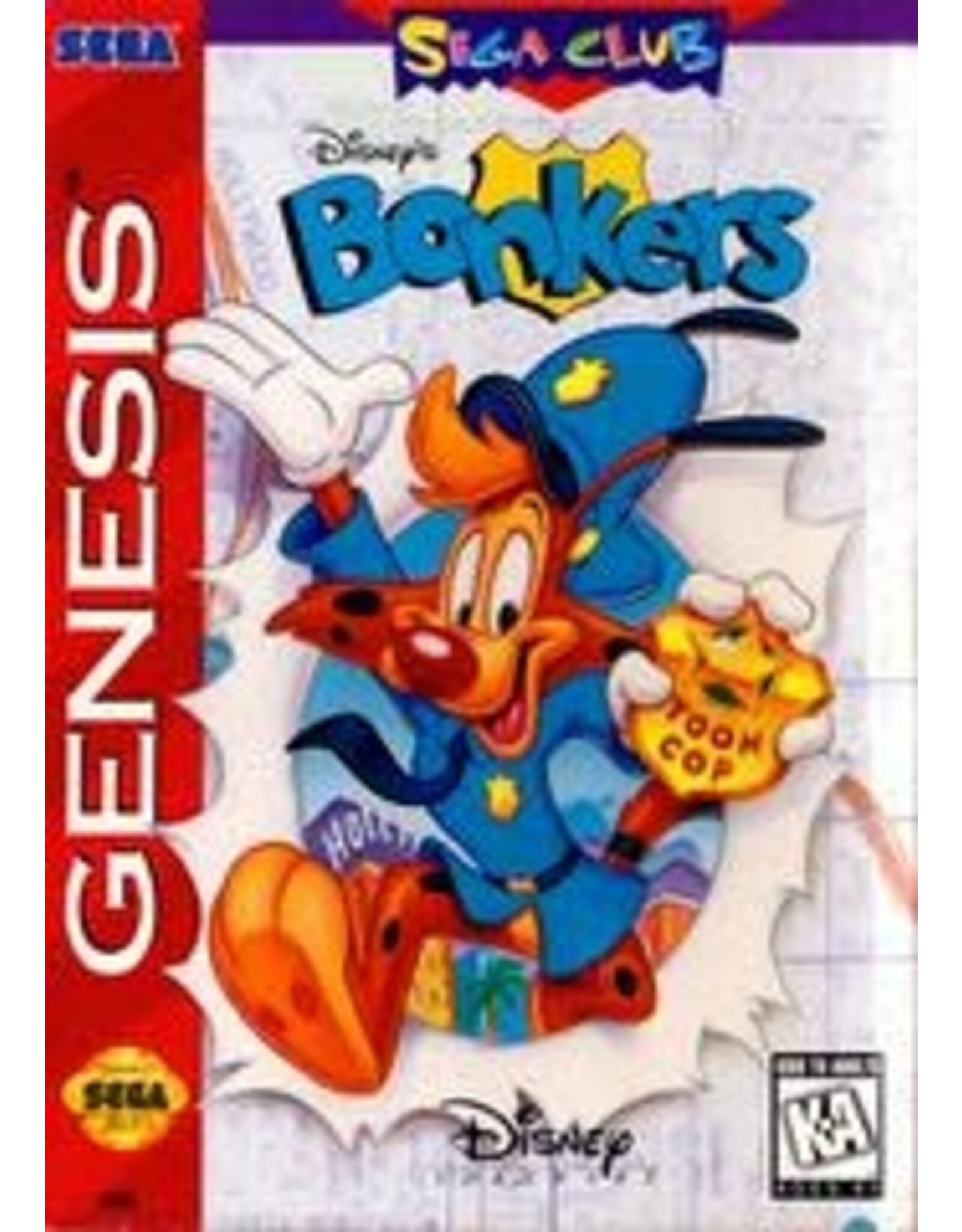 Sega Genesis Bonkers (Cart Only)