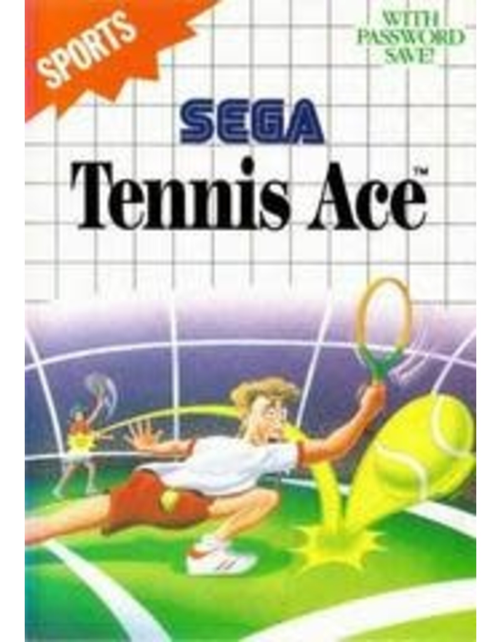 Sega Master System Tennis Ace (Cart Only, PAL Import)