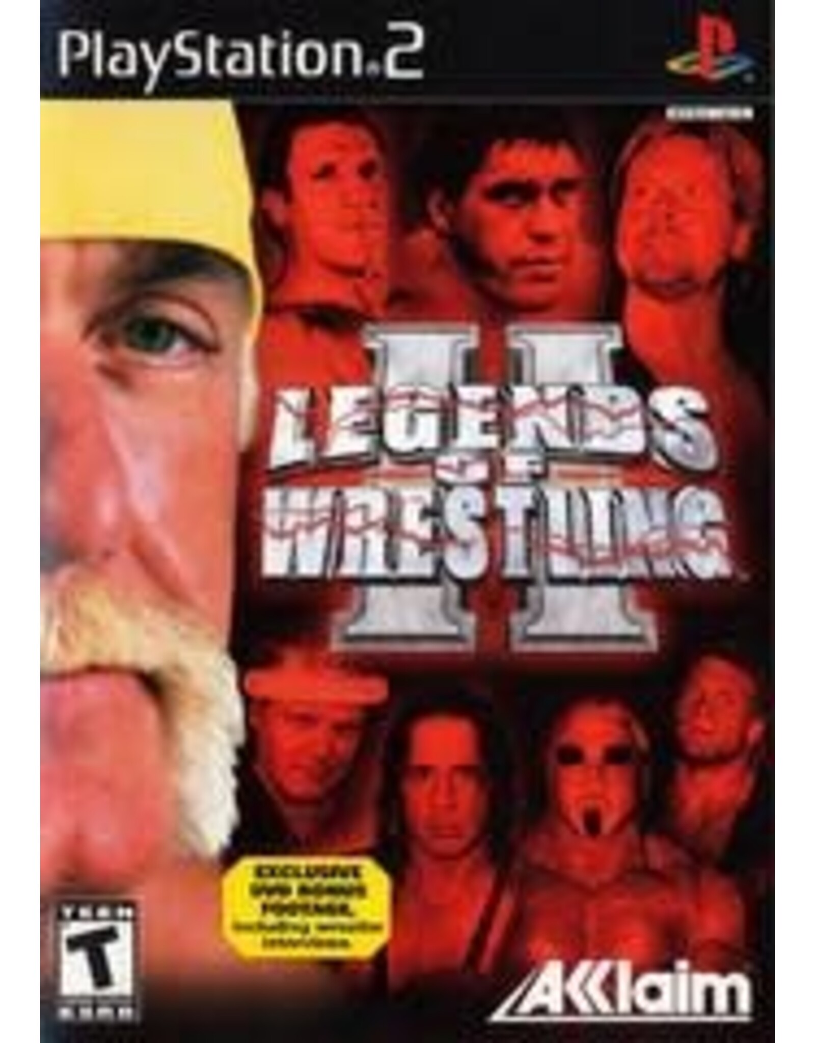 Playstation 2 Legends of Wrestling II (No Manual, Sticker on Disc)